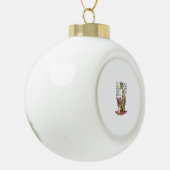 本おもしろい恋人キリン長い型枠トールテレ読ーズ セラミックボールオーナメント (左)