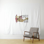 本おもしろい恋人キリン長い型枠トールテレ読ーズ タペストリー (インサイチュ(横))