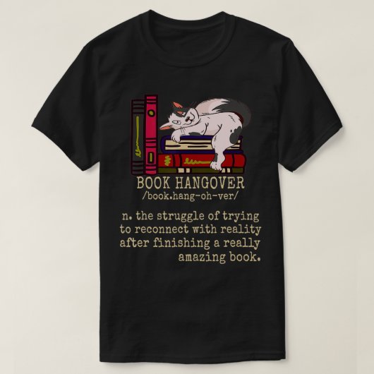 本おもしろい掛け替え読書虫 Tシャツ (デザイン正面)