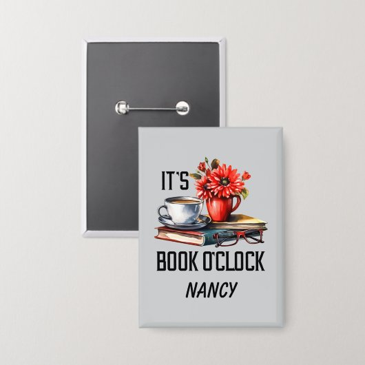 本おもしろい時のワードアート 缶バッジ (正面/裏面)