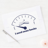 本おもしろい本が欲しい 長方形シール (封筒)