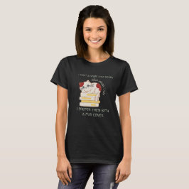 本おもしろい虫のネコのフン Tシャツ