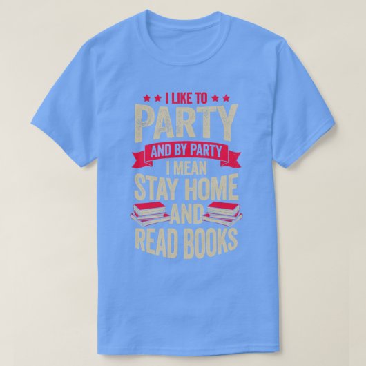 本おもしろい虫の本読の恋人の贈り物 Tシャツ (デザイン正面)