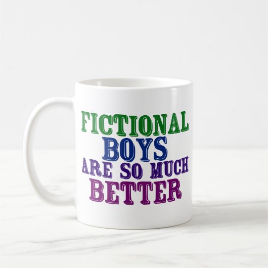 本おもしろい虫フィクション少年の方がずっといい コーヒーマグカップ (左)