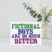 本おもしろい虫フィクション少年の方がずっといい ポストカード (スタンド正面)