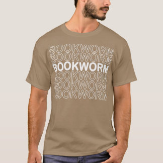 本おもしろい虫ブックラバーリーダー女性男性 Tシャツ