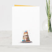 本おもしろい虫リーダー用ハッピーバースデーカード カード (裏面)