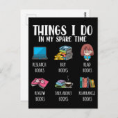 本おもしろい虫作家小説読の本好き ポストカード (正面/裏面)