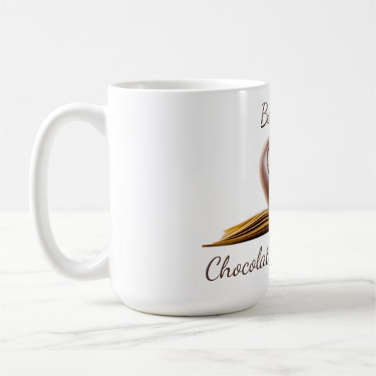 本およびチョコレート恋人のマグ コーヒーマグカップ (左)