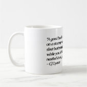 本および子ネコのマグ コーヒーマグカップ (左)