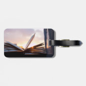 本および日没の写真を開けて下さい ラゲッジタグ (裏面横)