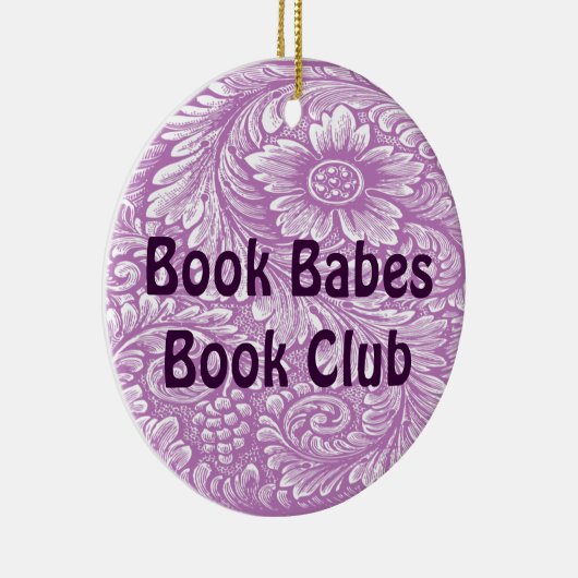 本および読書会のオーナメント セラミックオーナメント (右)