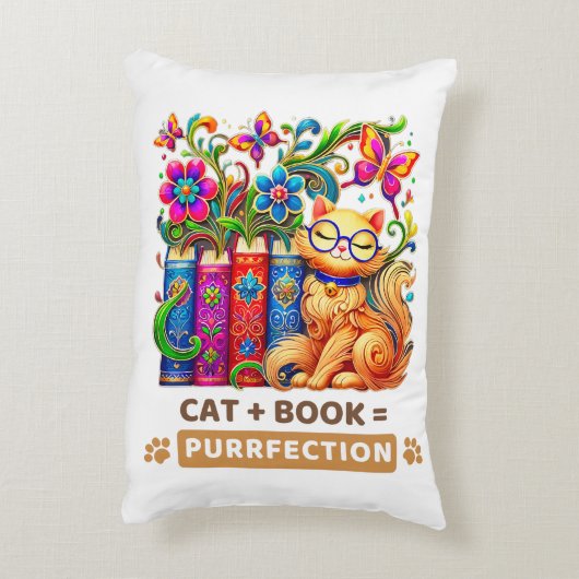 本お洒落蝶の猫 アクセントクッション (裏面(縦))