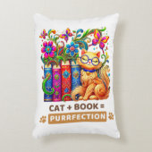 本お洒落蝶の猫 アクセントクッション (正面(垂直))