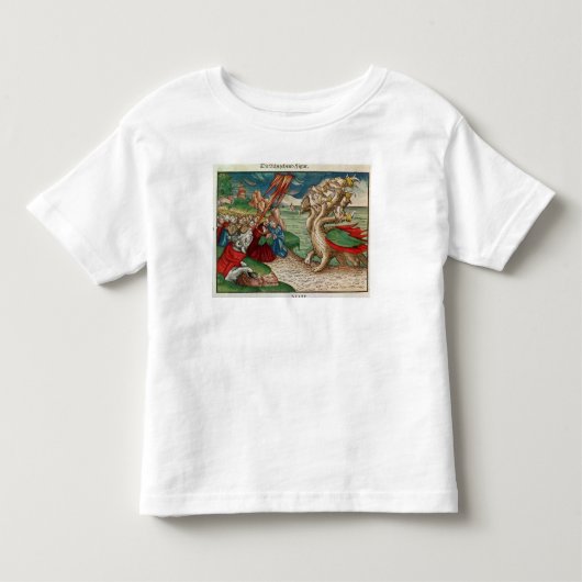 本からの7頭の蛇の トドラーTシャツ (正面)