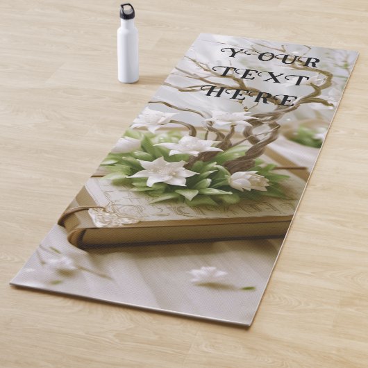 本から育つ花のカスタム木 ヨガマット (インサイチュ)