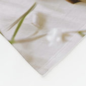 本から育つ花の木 フリースブランケット (角)