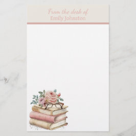 本かわいらしパーソナライズされた 便箋