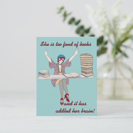 本が余りに好き ポストカード (スタンド正面)