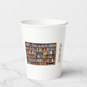 本が多いから本が多い引用文、ブックラバー 紙コップ (裏面)