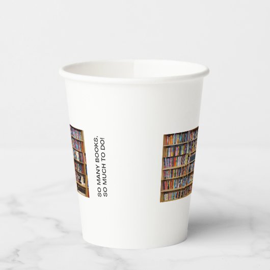 本が多いから本が多い引用文、ブックラバー 紙コップ (左)