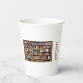 本が多いから本が多い引用文、ブックラバー 紙コップ (正面)