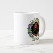 本が多くて時間が無い ジャンボコーヒーマグカップ (正面右)