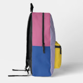 本が多くて時間が無い プリントバックパック (左)