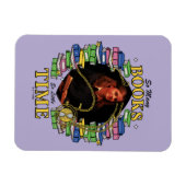 本が多くて時間が無い マグネット (横)