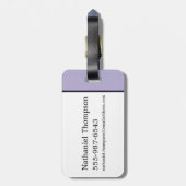 本が多くて時間が無い ラゲッジタグ (裏面縦)