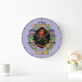 本が多くて時間が無い ラージ壁時計 (ホーム)