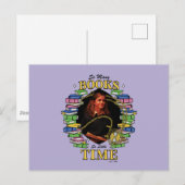 本が多すぎて時間が足りない ポストカード (正面/裏面)