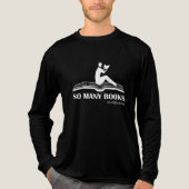 本が多すぎて時間が足りない - 男性の読書 トライブレンドTシャツ (正面)