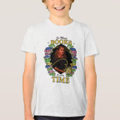 本が多すぎて、時間足りない トライブレンドTシャツ (正面)