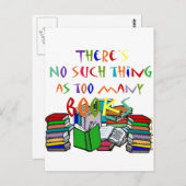 本が多すぎるなんてことはない! ポストカード (正面/裏面)