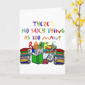 本が多過ぎるようなことはない！ カード (黄色い花)