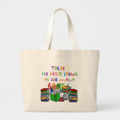 本が多過ぎるようなことはない！ ラージトートバッグ (正面)