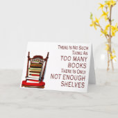 本が多過ぎるようなことは無い カード (黄色い花)