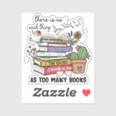 本が多過ぎるようなことは無い シール (シート)