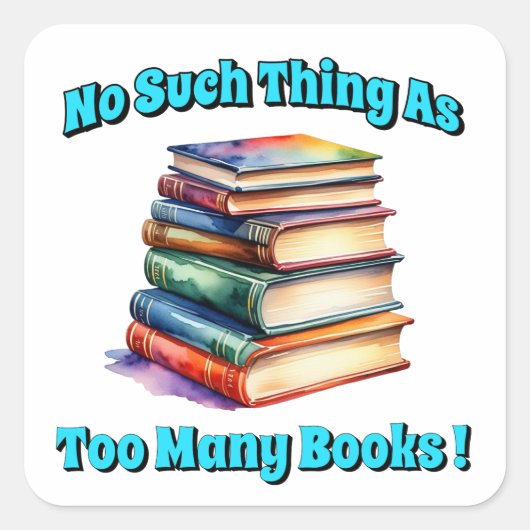 本が多過ぎるようなことは無い スクエアシール (正面)