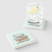 本が多過ぎるようなことは無い ストーンコースター (横)