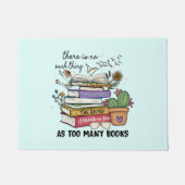 本が多過ぎるようなことは無い ドアマット (正面)