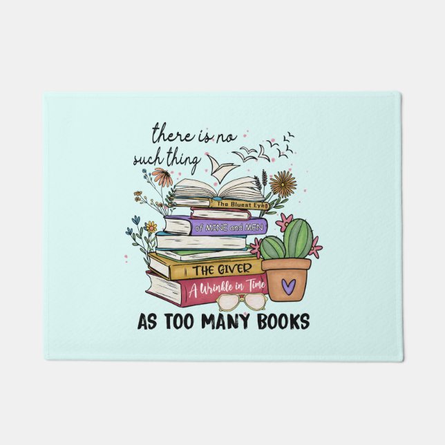 本が多過ぎるようなことは無い ドアマット (正面)