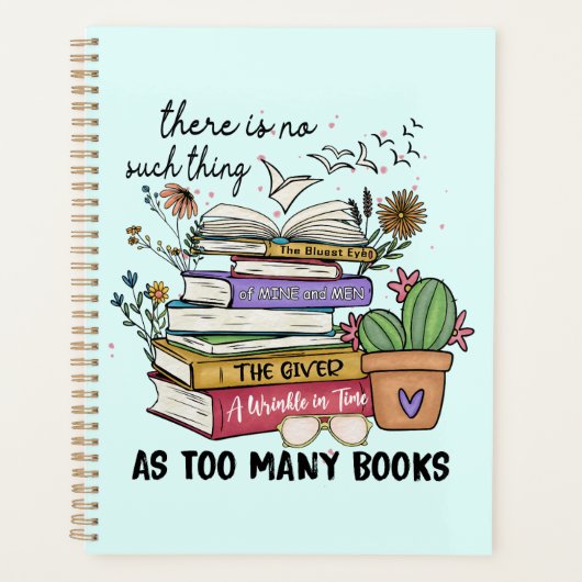 本が多過ぎるようなことは無い プランナー手帳 (正面)