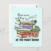 本が多過ぎるようなことは無い ポストカード (正面/裏面)