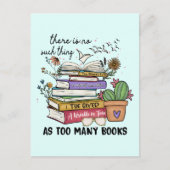 本が多過ぎるようなことは無い ポストカード (正面)
