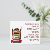 本が多過ぎるようなことは無い ポストカード (スタンド正面)