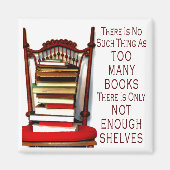 本が多過ぎるようなことは無い マグネット (正面)