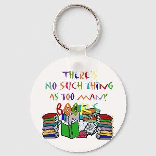 本が多過ぎるようなものは無い キーホルダー (正面)