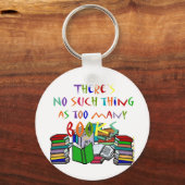 本が多過ぎるようなものは無い キーホルダー (正面)